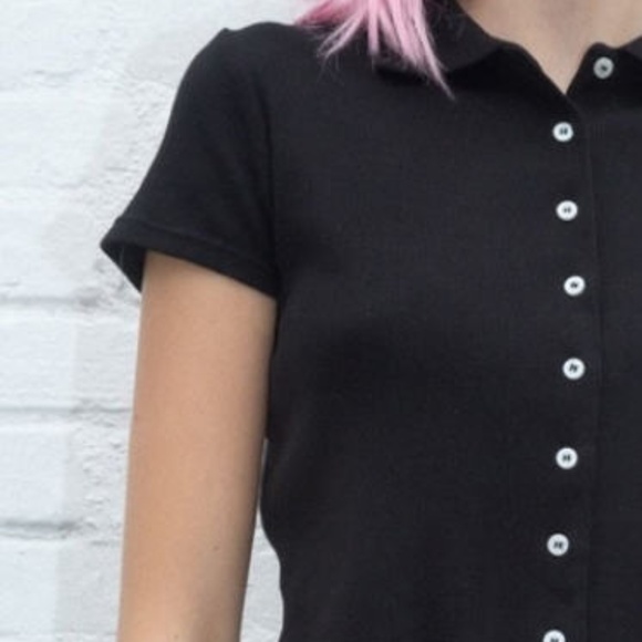 NEW john galt black Caroline Button Top butterfly - Picture 2 of 3